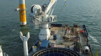 offshore training image of vessel back deck